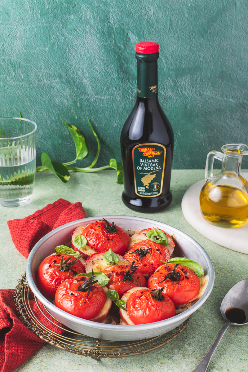 Baked Tomato Caprese with Balsamic Vinegar | Balsamic Vinegar of